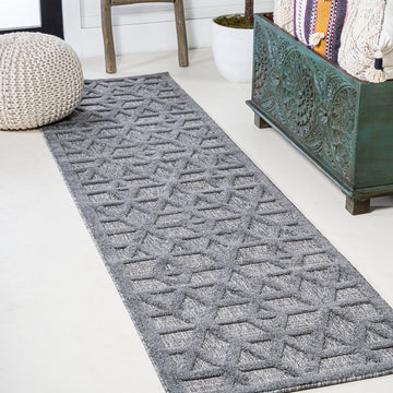 Talaia Neutral Geometric Indoor/outdoor Area Rug